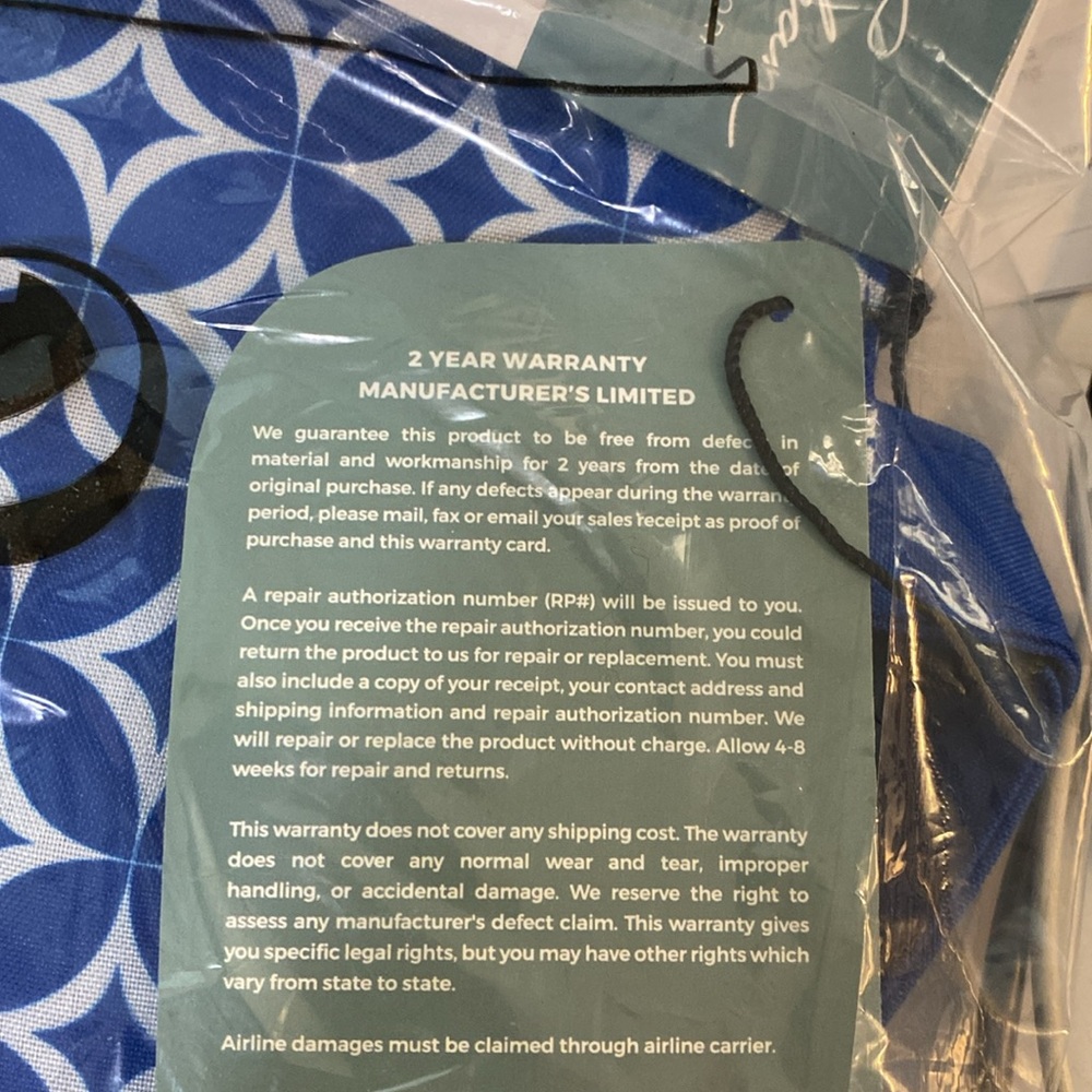 Jenni Chan Stars Expandable Tote Blue NWT - Picture 7 of 7